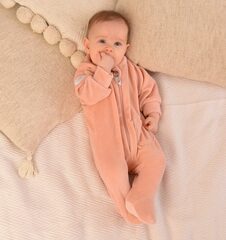 Велюровый комбинезон (пудра)