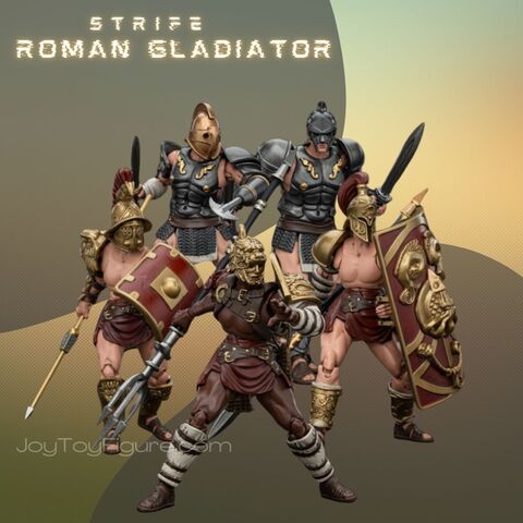 Фигурка Гладиатор Гаста масштаб 1/18 Roman Gladiator JoyToy