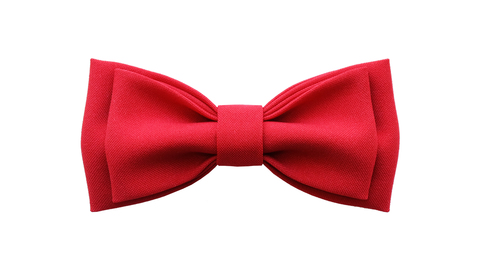 Однотонный галстук - бабочка (красный)