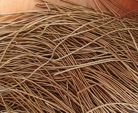 Канитель гладкая бронза 1мм (№9)