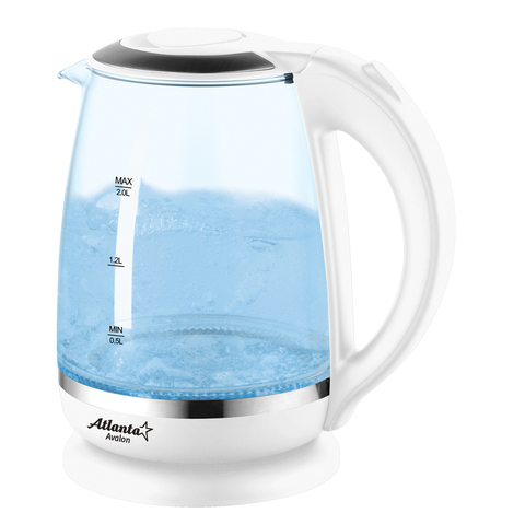 Чайник стеклянный электрический KATH-2471 (white)