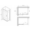 Abber Schwarzer Diamant AG301305-S605 Душевой уголок, 130x60x190