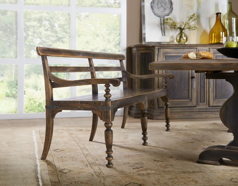 Hooker Furniture Dining Room Hill Country Helotes Dining Bench