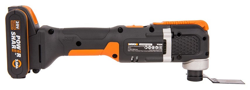 Реноватор аккумуляторный WORX Sonicrafter WX696, 20В, 2Ач х1, кейс