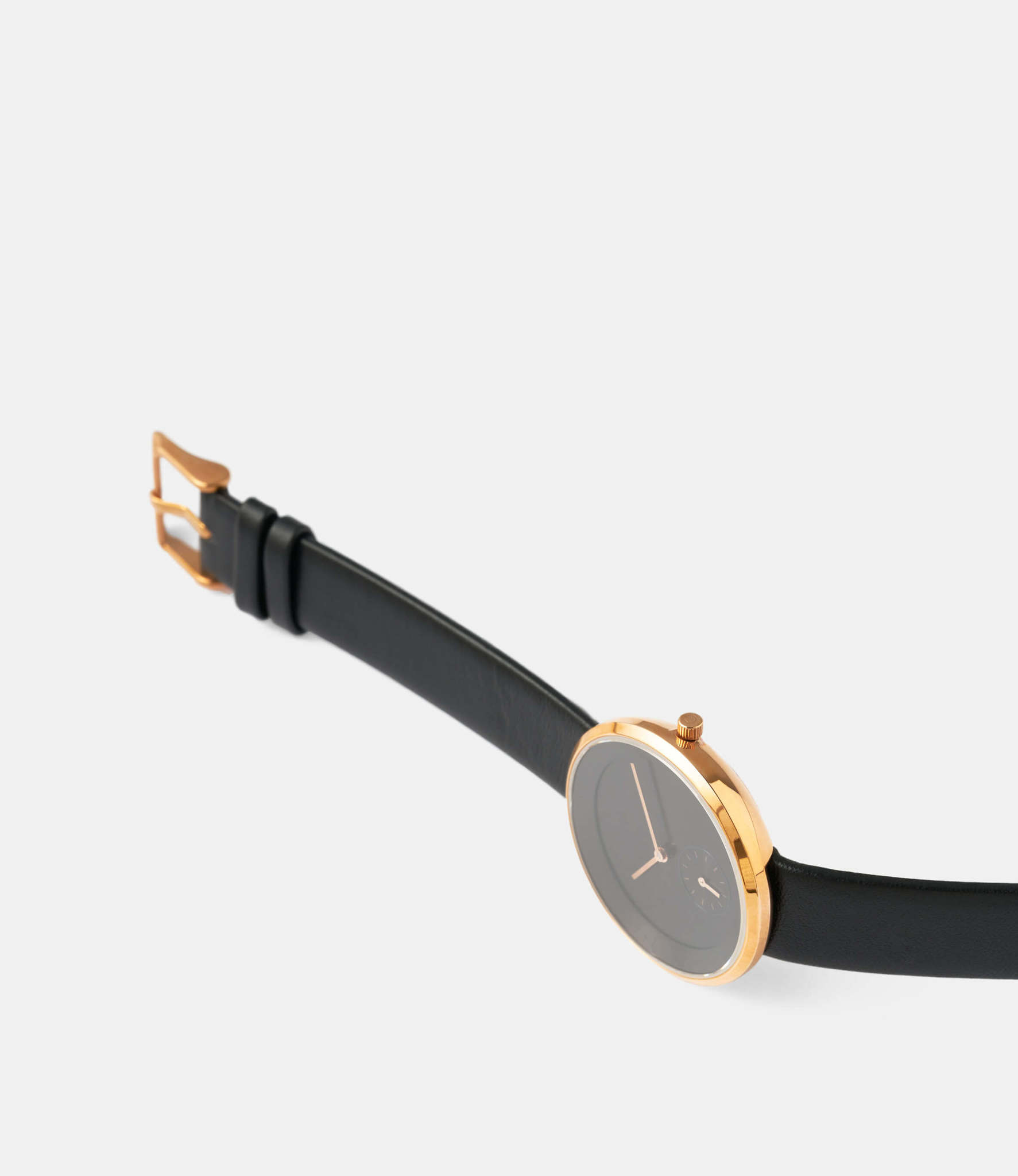 Hodina Kirkland Leather — часы в цвете розовое золото (34 мм)