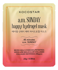 KOCOSTAR  Гидрогелевая маска для лица с коллагеном - PREMIUM A.M SUNDAY HAPPY HYDROGEL MASK,25 г