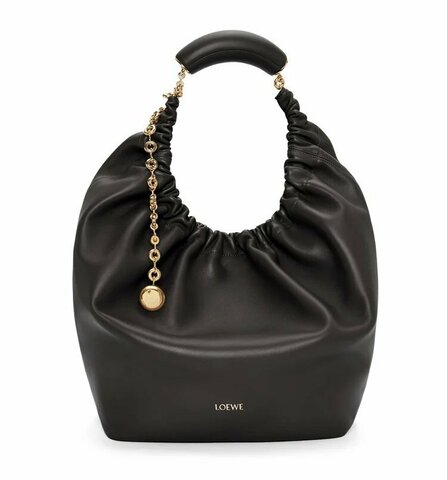 Сумка Loewe Squeeze среднего размера из кожи ягненка наппа черный