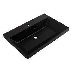 BelBagno BB700/450-LV-ART-AST-NERO Раковина из искусственного камня, чёрная, 700x450x150 фото