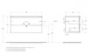 BelBagno KEP-100-GRN Столешница из керамогранита 1016х468 KEP-100-GRN Granito