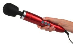 Красный жезловый вибратор Doxy Die Cast Wand Massager - 
