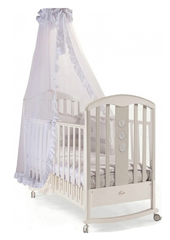 Кровать детская "ELEGANCE " SWING (BIANCO/ WHITE-SWING (белая))