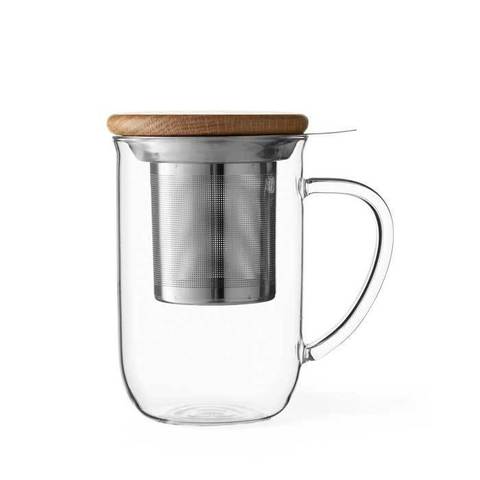 Чайная кружка с ситечком 0.5л VIVA Scandinavia Minima Прозрачный
