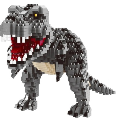 Конструктор 3D 16088 Тираннозавр T-Rex, черный, 1530 дет.