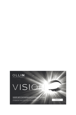 OLLIN PROFESSIONAL VISION НАБОР для окрашивания бровей и ресниц (Графит)