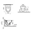Vitra 5785B003-0850 *Подвесной Zentrum с бидеткой