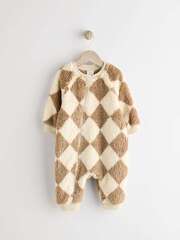 Комбинезон / Cлип флисовый для малышей Next N77-724, Бежевый