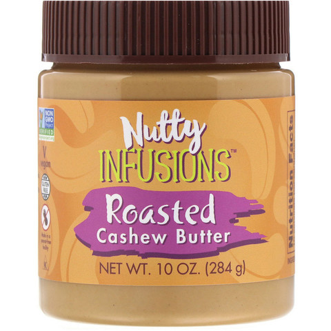 Now Foods, Ellyndale Naturals, ореховые настои, масло из жареного кешью, 10 унц. (284 г)