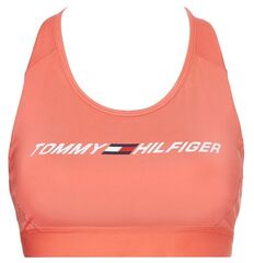 Бюстгальтер спортивный Tommy Hilfiger Mid Intensity Graphic Racer Bra - crystal coral