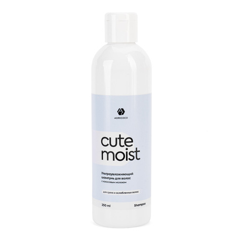 Ультраувлажняющий шампунь для волос ADRICOCO CUTE MOIST с кокосовым молоком, 250 мл