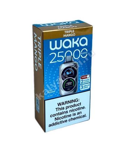 WAKA 25000 затяжек - Тройное Манго, 5%