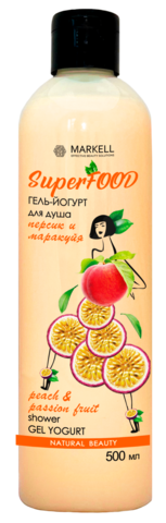 Markell Superfood Гель-йогурт для душа ПЕРСИК И МАРАКУЙЯ 500мл