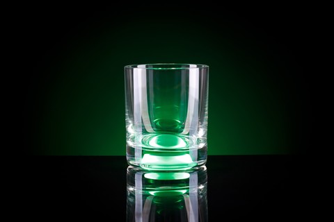 Светящийся стакан для виски GlasShine, зеленый
