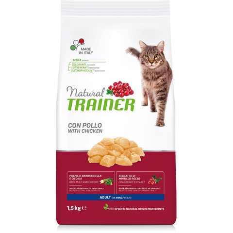 Trainer Natural Adult сухой корм для взрослых кошек (курица) 1,5 кг