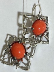 Шифон (серьги  из серебра)