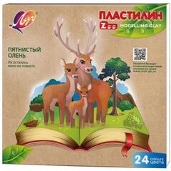 Пластилин Луч ZOO 24 цвета, 30С 1809-08