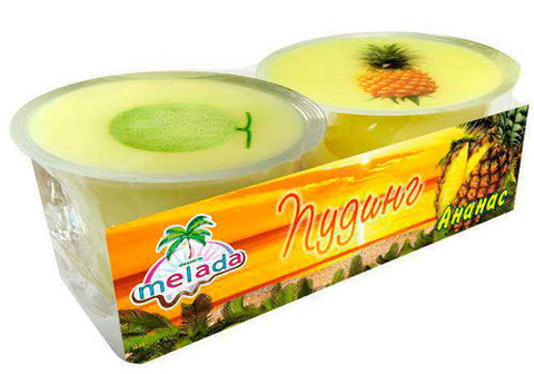 Пудинг "Melada" ананас и дыня, 220г