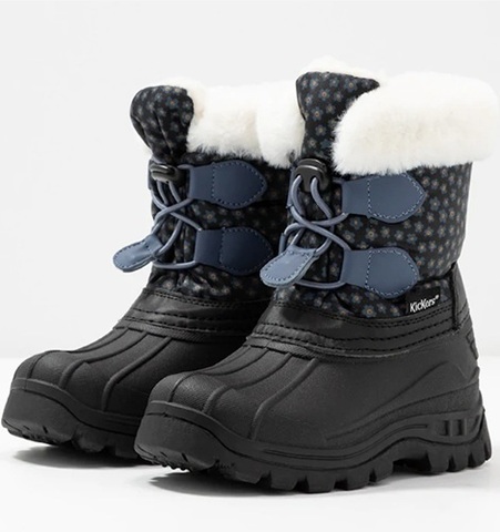 Kickers ботинки зимние Sealsnow Black blue flowery