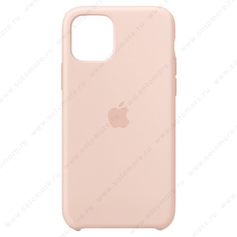 Накладка Silicone Case для Apple iPhone 11 Pro пудровый 8