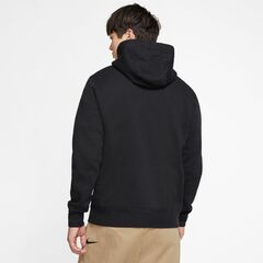 Толстовка теннисная Nike Sportswear Club Hoodie PO BB - black/black/white