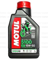 Моторное масло полусинтетика MOTUL 5100 4T 15W50 15W-50 1 литр