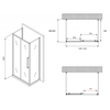 Abber Schwarzer Diamant AG30140BH-S60B-S60B Душевой уголок, 140x60x195