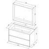 Aquanet 339972 Тумба Милан 105 цв. дуб рошелье (339972)