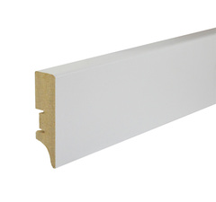 Плинтус МДФ Smartprofile Paint 60 мм белый под покраску 16x60х2400 мм