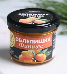 Джем ОБЛЕПИШКА ФИТНЕС / 100 г / без сахара / банка / Солнечная Сибирь