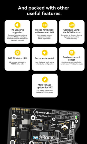 Полётный контроллер SpeedyBee F405 WING APP