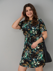 Платье Пв-137/изумрудный-листьяфэнтези