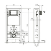 TECE S500393 TECEspring Застенный модуль для унитаза с двойной рамой (без панели смыва) (см. арт, K500393)