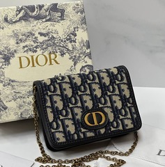 Сумка Dior 30 Montaigne жаккард Oblique nano