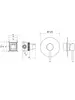 Aquatek AQ1366BG AQ1366BG ЕВРОПА смеситель для душа 1 режим (внешняя и скрытая часть), шлиф. золото