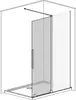 Radaway 10106438-54-01R Дверь Furo Walk-in Black 43,8x200 прозрачное 8 мм правая 1/2 черный