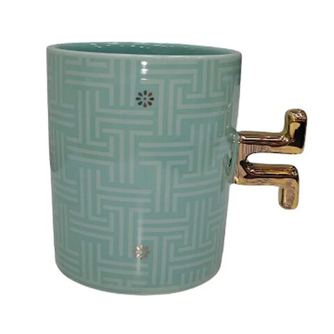 Керамическая кружка, бирюзовый, 325 мл