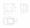 BelBagno BB1003CBR/SC FLAY-R Унитаз приставной безободковый с сиденьем дюропласт soft close, BB1003CBR/SC