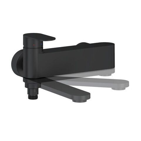 Ravak X070463 Смеситель для ванны настенный CR II 022.20BL ЧЕРНЫЙ