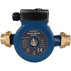 Stout циркуляционный насос 25-80/180 с латунными гайками (SPC-0011-2580180)