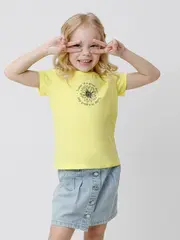 фуфайка  для девочки  КП 302763/бледный лимон
