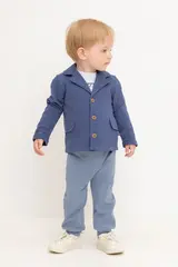 брюки  для мальчика  КР 400748/серо-голубой к512